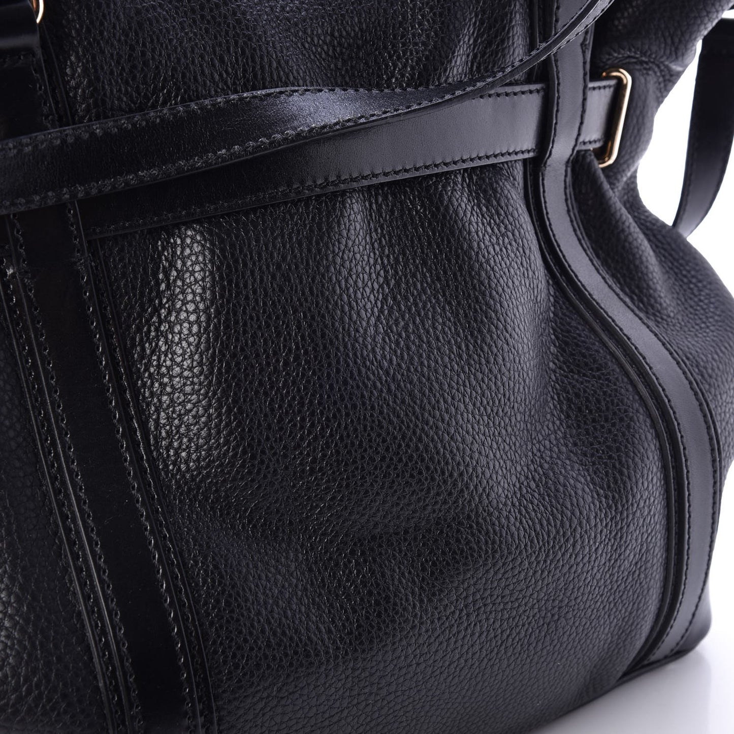 Grainy Calfskin Medium Golderton Tote Black