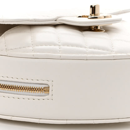 Chanel Lambskin Quilted CC In Love Heart Bag White 9 of 11