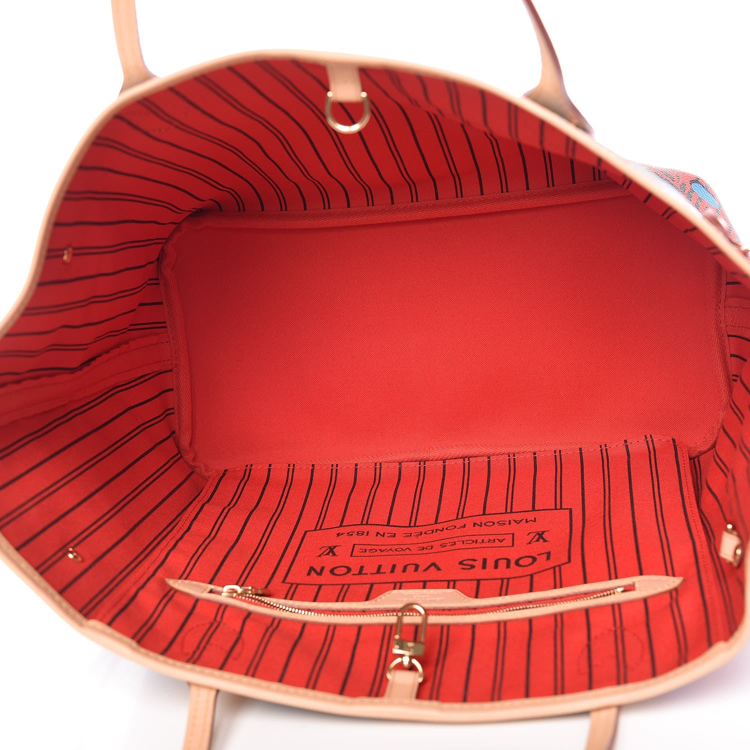 Louis Vuitton Monogram Jungle Dots Neo Neverfull MM Coquelicot Denim 5 of 9