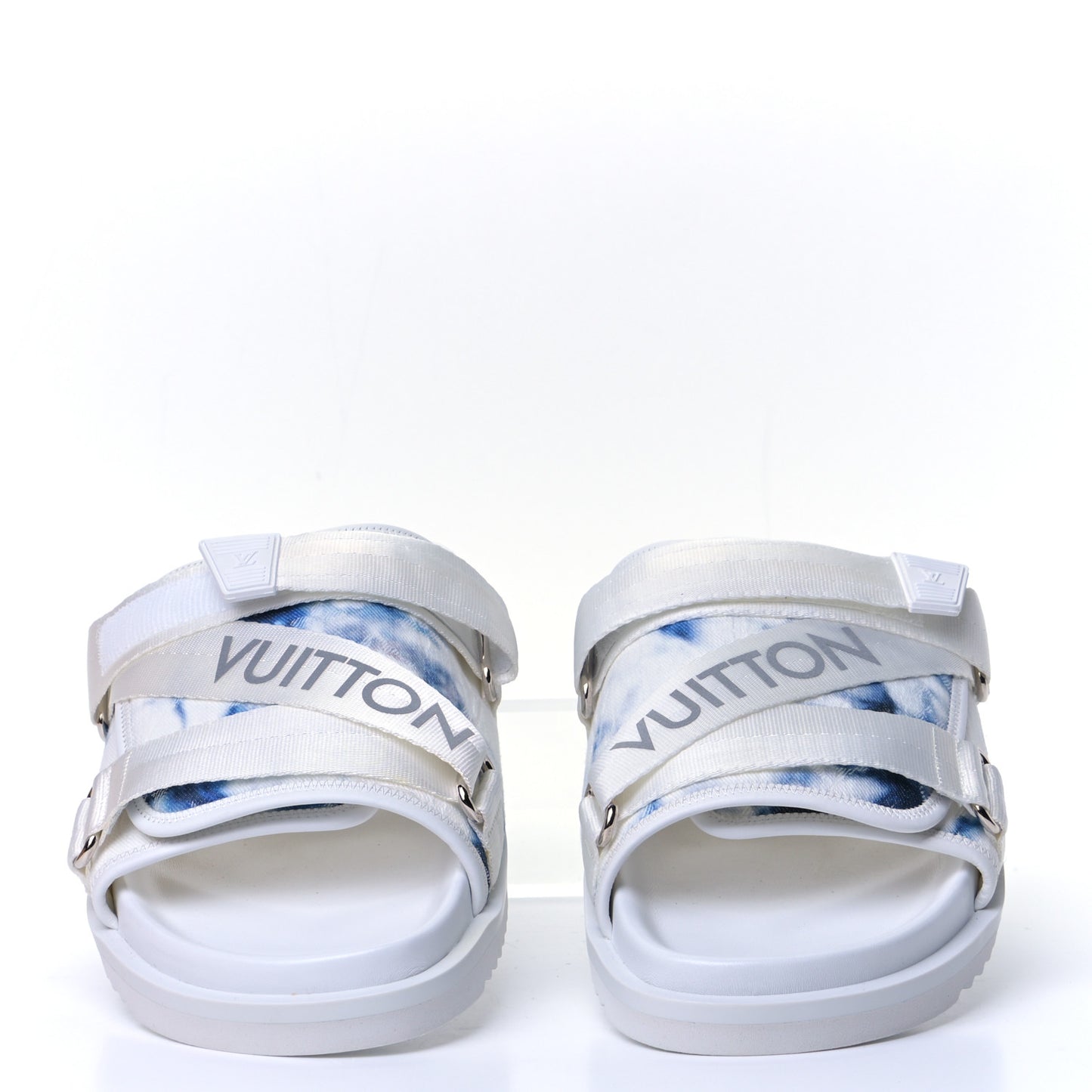 Denim Monogram Tie Dye Mens Honolulu Mule 9 Marine