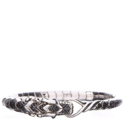 John Hardy Sterling Silver Blue Sapphire Black Sapphire Naga Legends Bracelet 1 of 5