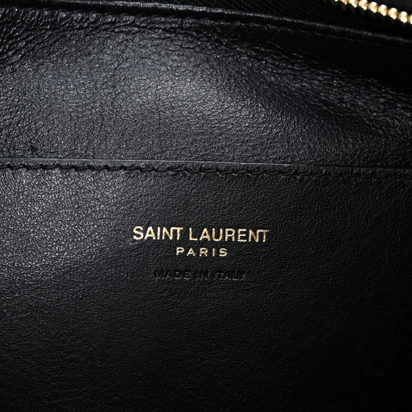 Lambskin Long Calypso Pouch Black