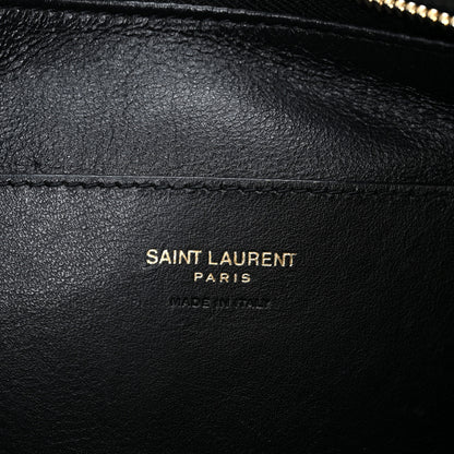 Saint Laurent Lambskin Long Calypso Pouch Black 6 of 8