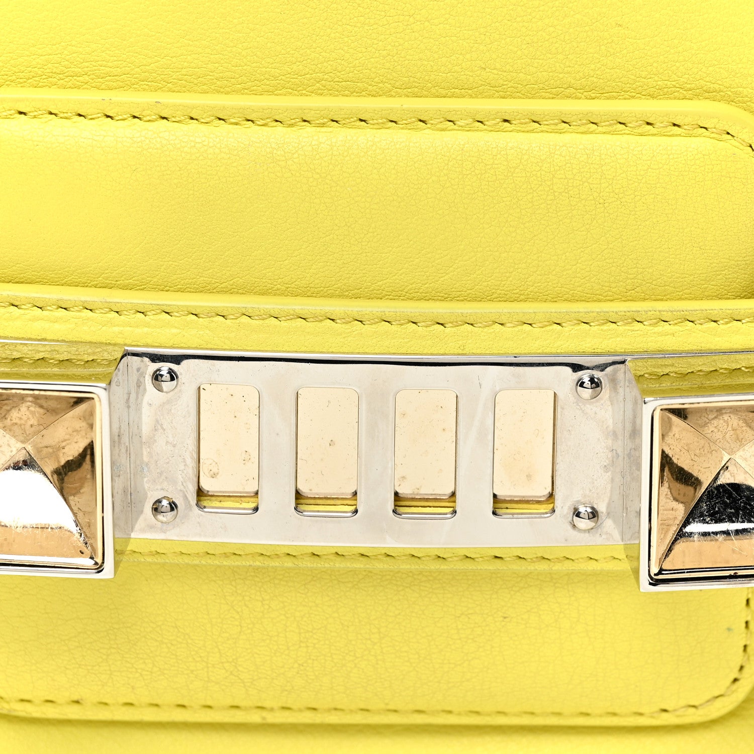Proenza Schouler Calfskin Tiny PS11 Classic Shoulder Bag Lemon 22 of 29