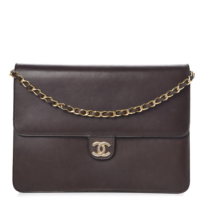 Chanel Calfskin Medium Single Flap Brown 1 of 16
