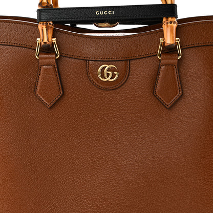 Gucci Textured Dollar Calfskin Medium Diana Tote Bag Cuir Black Cuir Black 8 of 10