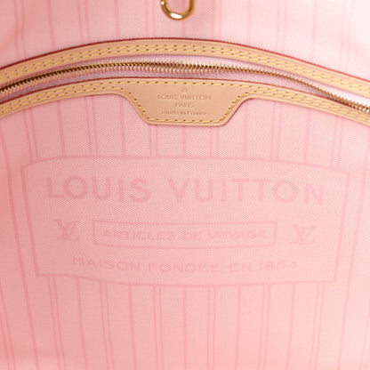 Louis Vuitton Damier Azur Neo Neverfull MM Rose Ballerine 7 of 13