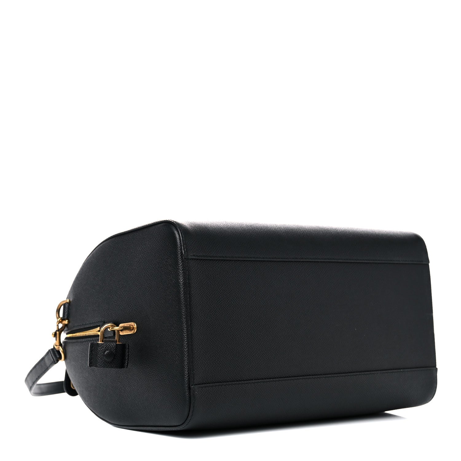 Balenciaga Grained Calfskin Medium Ville Bowling Bag Black 4 of 18