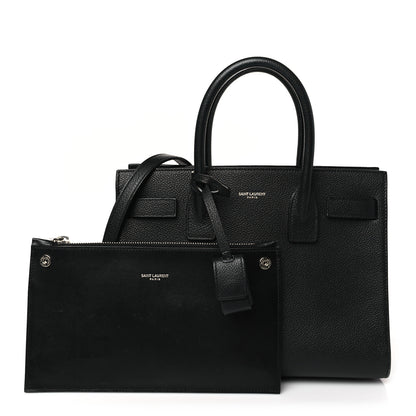 Saint Laurent Grained Calfskin Baby Sac De Jour Black 1 of 9