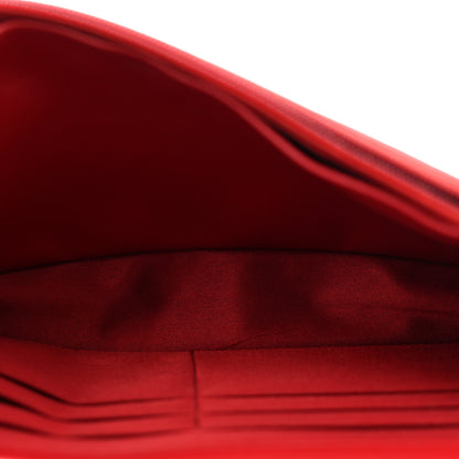 Chanel Lambskin Camellia Embossed Wallet On Chain WOC Red 5 of 12