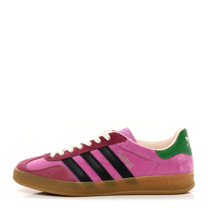 Gucci X ADIDAS Softy Velvet Suede Madeira Demetra Mens Gazelle Sneakers 8 Peonia Rose Blossom Black New Shamarock 1 of 9