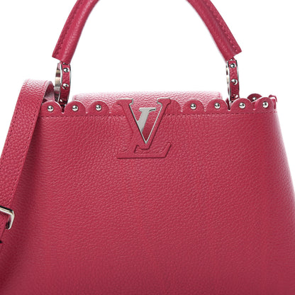 Louis Vuitton Taurillon Lace Croquets Capucines BB Groseille 8 of 11