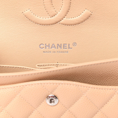 Chanel Caviar Quilted Medium Double Flap Beige 5 of 9