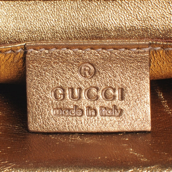 Metallic Calfskin Britt Clutch Bronze