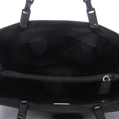 Prada Tessuto Nylon Chain Tote Black 5 of 10
