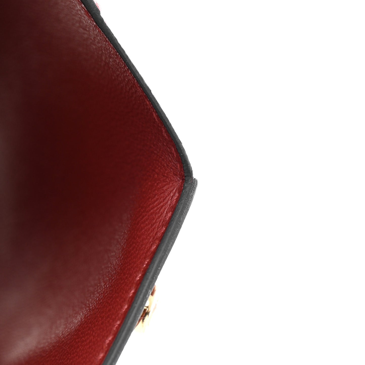 Chevre Mysore Bearn Compact Wallet Rouge H