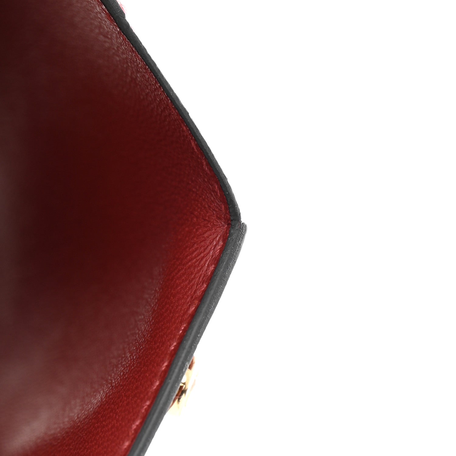 Hermes Chevre Mysore Bearn Compact Wallet Rouge H 8 of 9