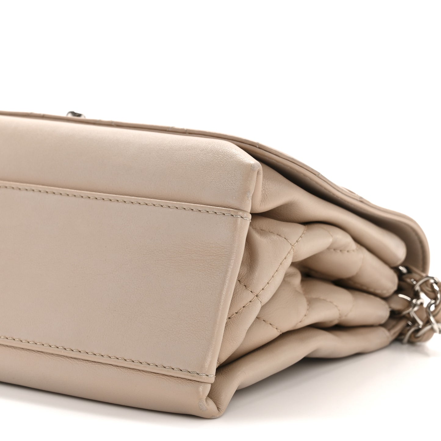 Calfskin Small Tramezzo Flap Beige