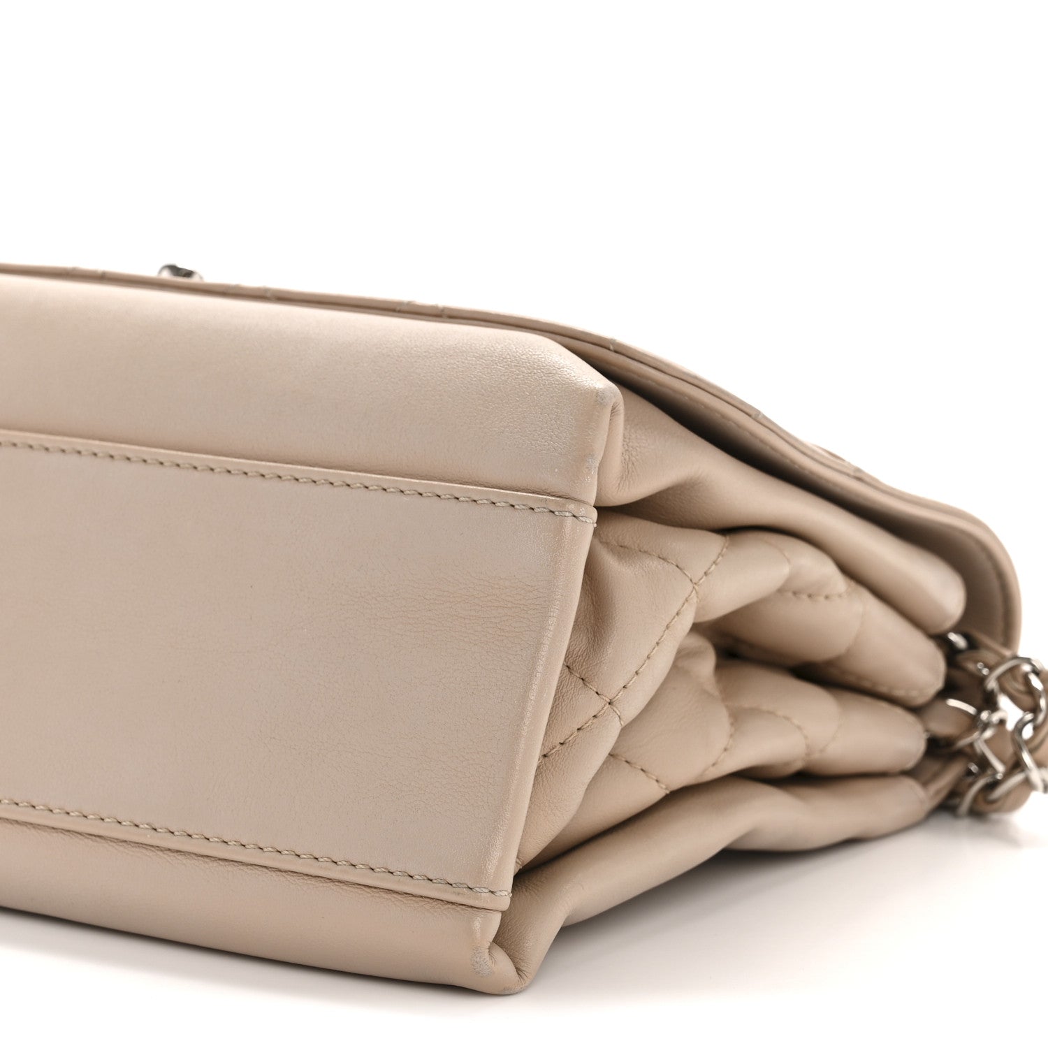 Chanel Calfskin Small Tramezzo Flap Beige 10 of 13
