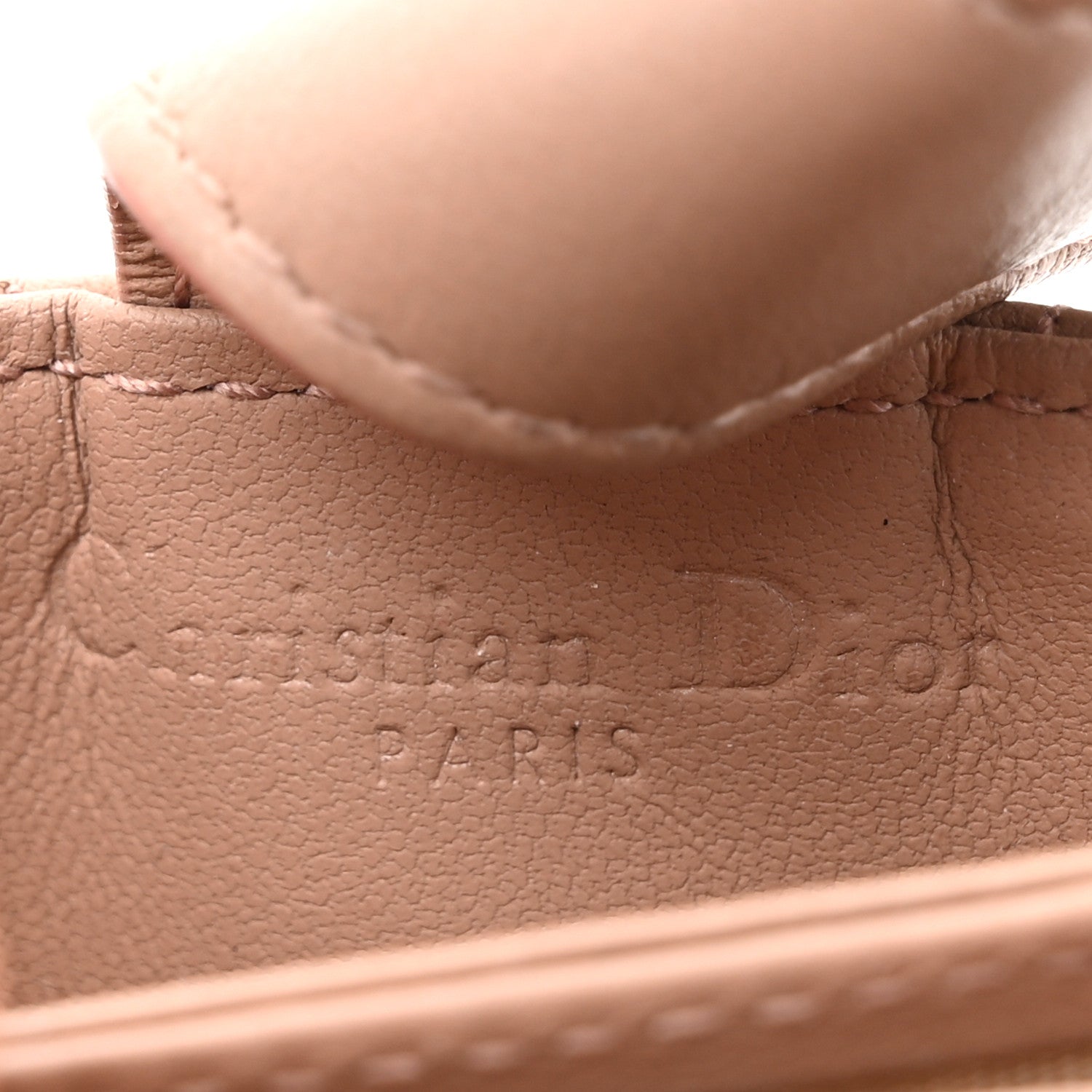 Christian Dior Ultra Matte Calfskin Cannage Lady Dior 5-Gusset Card Holder Blush Powder 6 of 13