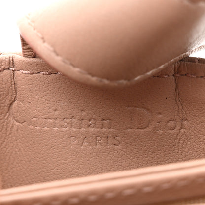 Christian Dior Ultra Matte Calfskin Cannage Lady Dior 5-Gusset Card Holder Blush Powder 6 of 13