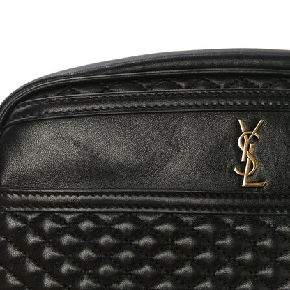 Saint Laurent Lambskin Quilted Victoire Camera Bag Black 12 of 22