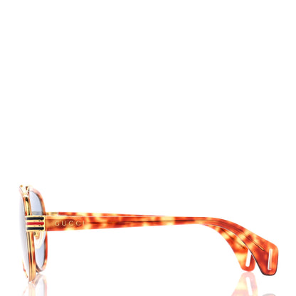 Gucci Acetate Aviator Sunglasses GG0447S Tortoise 3 of 8
