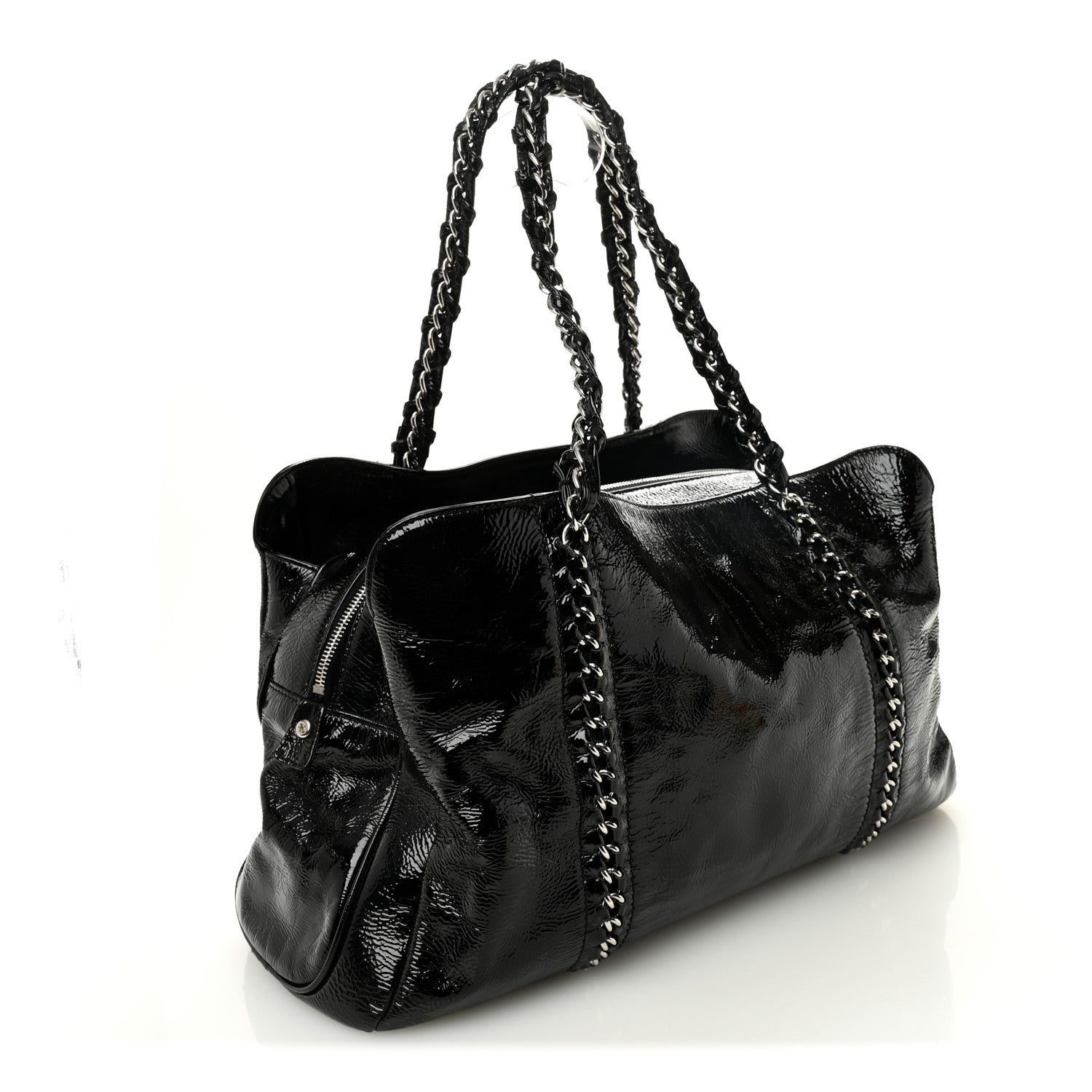 Chanel Patent Calfskin Large Luxe Ligne Tote Black 3 of 12