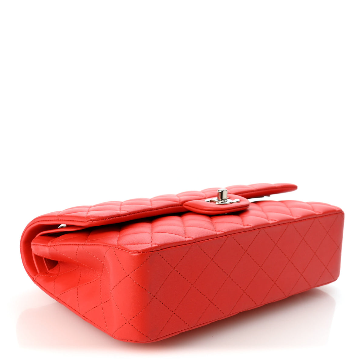 Chanel Lambskin Quilted Medium Double Flap Red 4 of 12