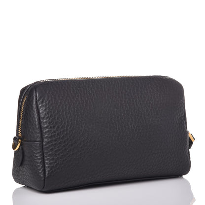Prada Vitello Daino Cosmetic Pouch Black 3 of 8