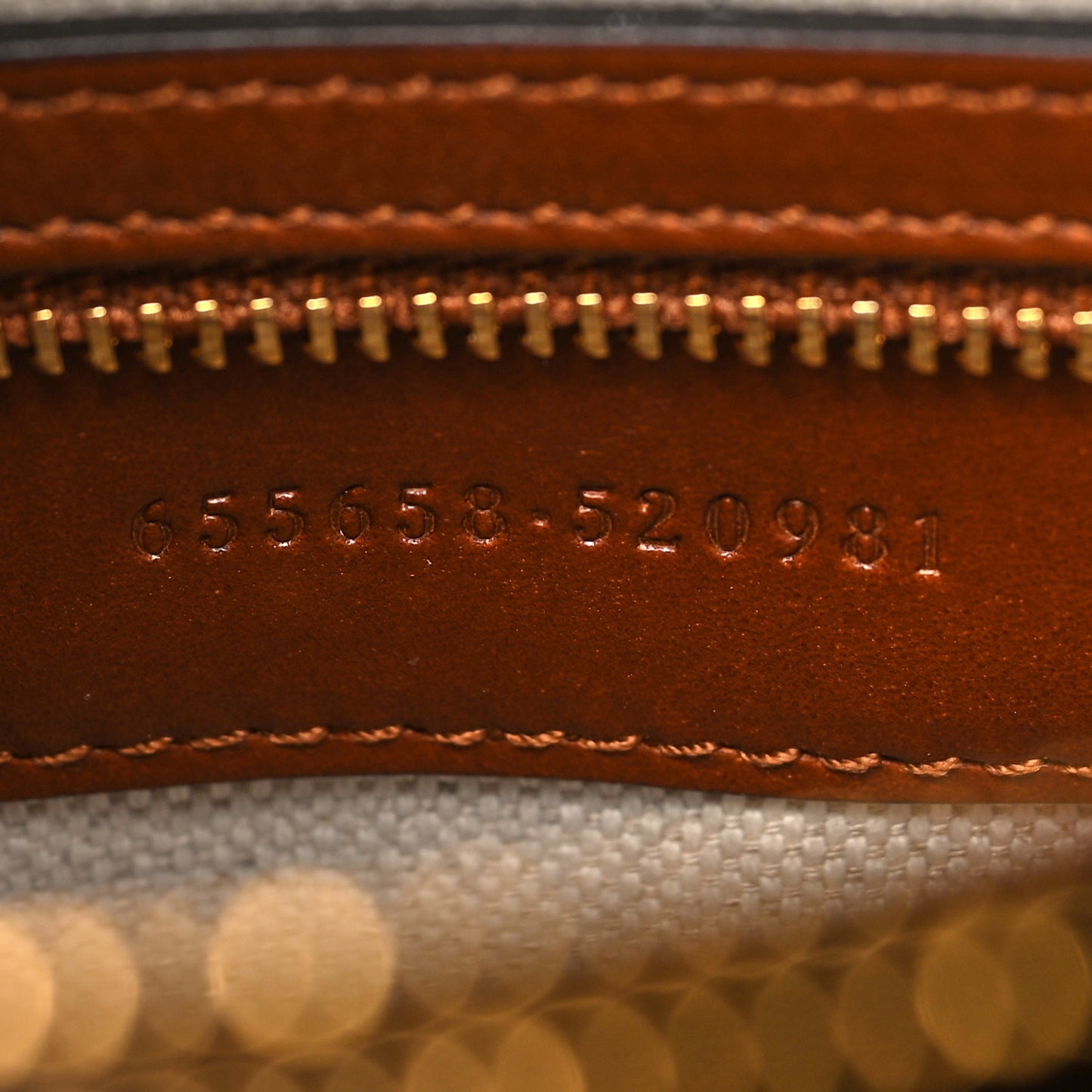 Charisma Calfskin Gucci Embossed Medium Diana Tote Bag Peanut Brown
