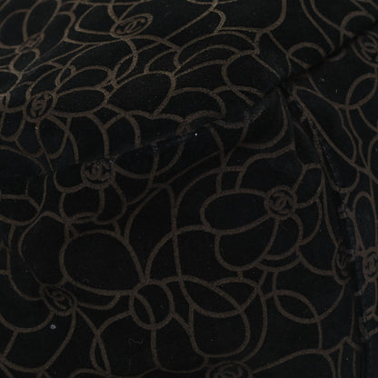 Chanel Suede Camellia Hobo Bag Black 9 of 14