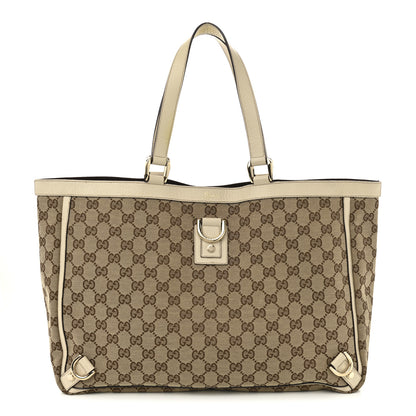 Gucci Monogram Large Abbey Tote Off White 1 of 14