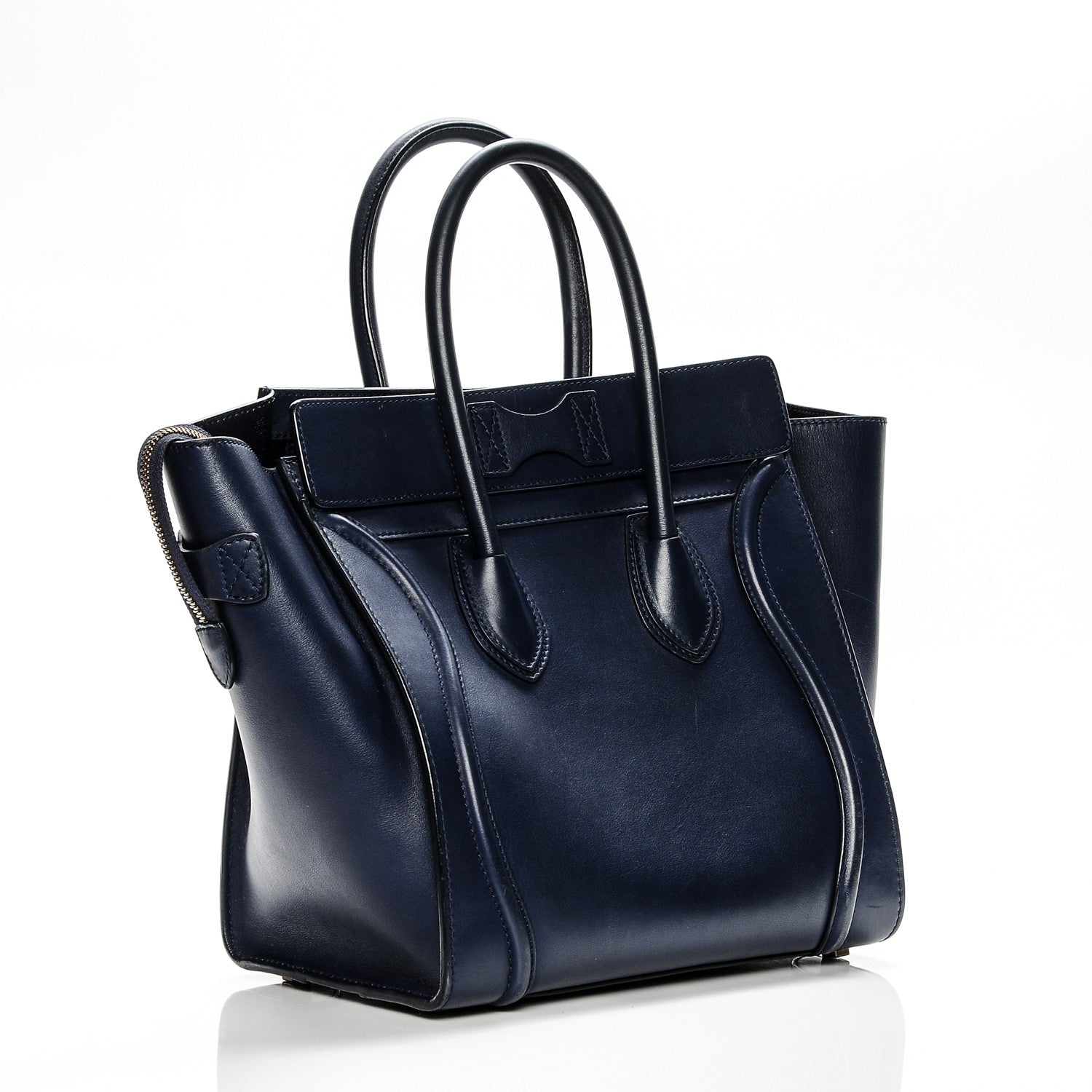 Celine Smooth Calfskin Mini Luggage Ink 3 of 17