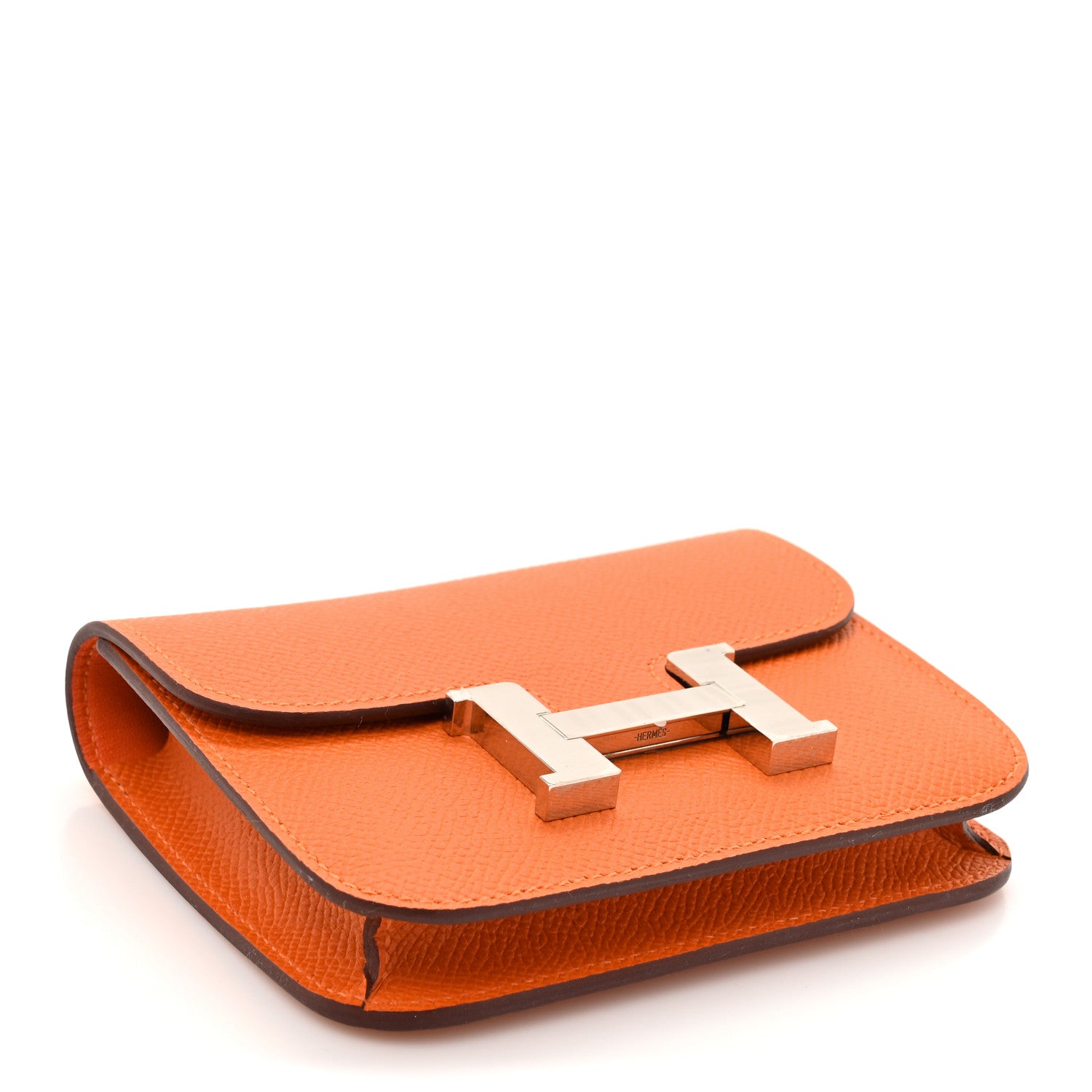 Hermes Epsom Constance Slim Wallet Orange 5 of 13