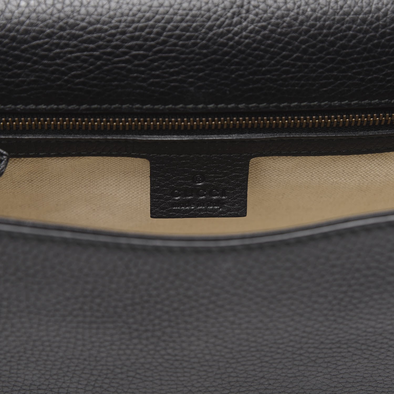 Gucci Calfskin Small GG Marmont Top Handle Bag Black 8 of 10