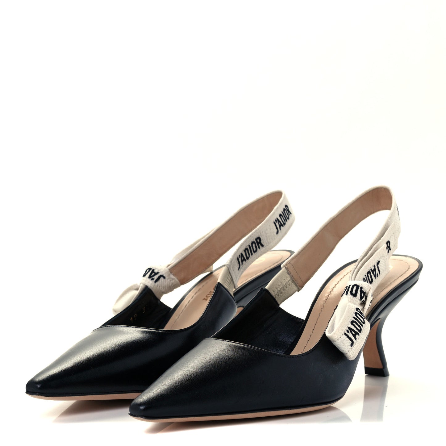 Lambskin Ribbon J'Adior Slingback 65mm Pumps 37 Black