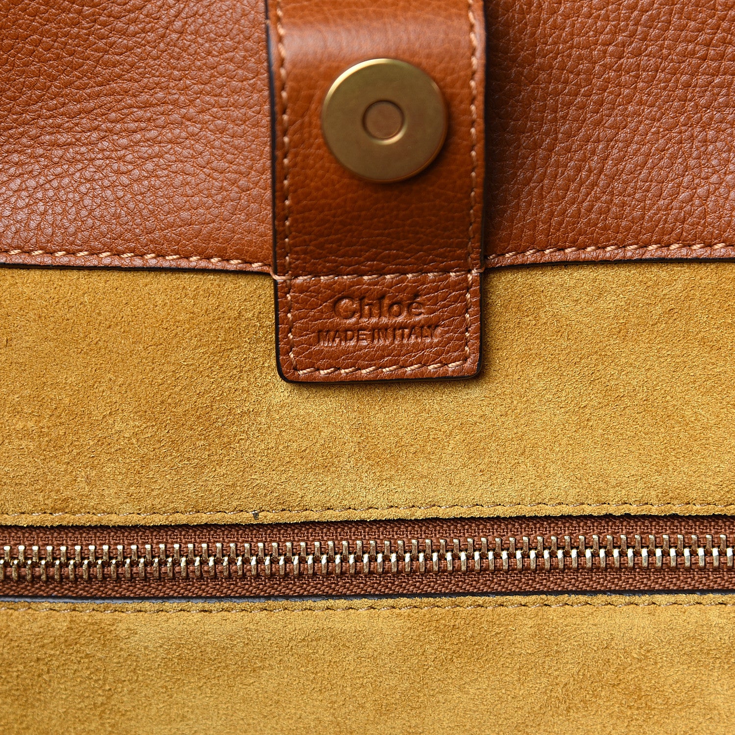 Chloe Smooth Calfskin Medium Milo Shopping Tote Caramel 5 of 8