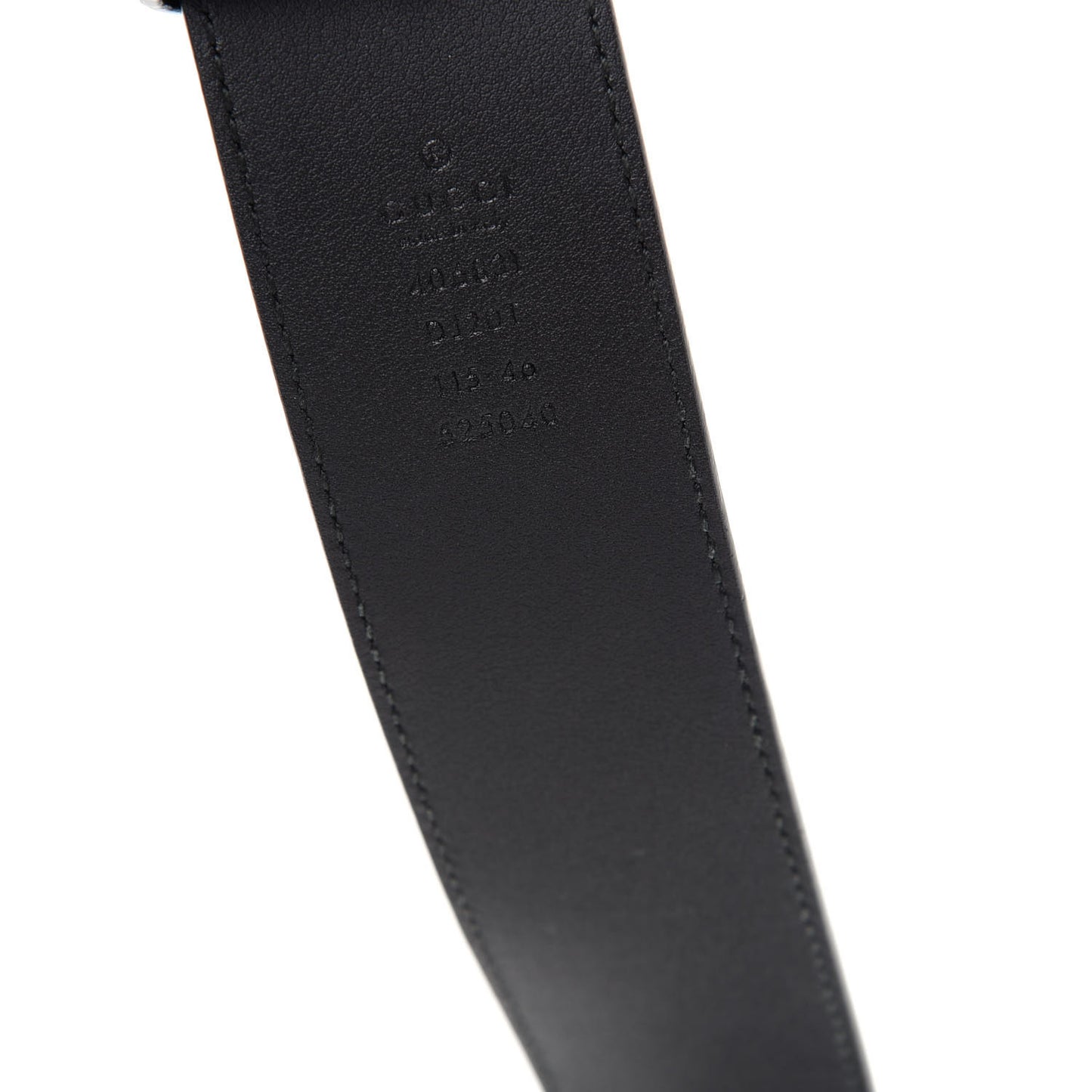 Textured Calfskin Double G 40mm Belt 115 46 Black