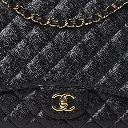Chanel Caviar Quilted Maxi Single Flap Black 12 of 15