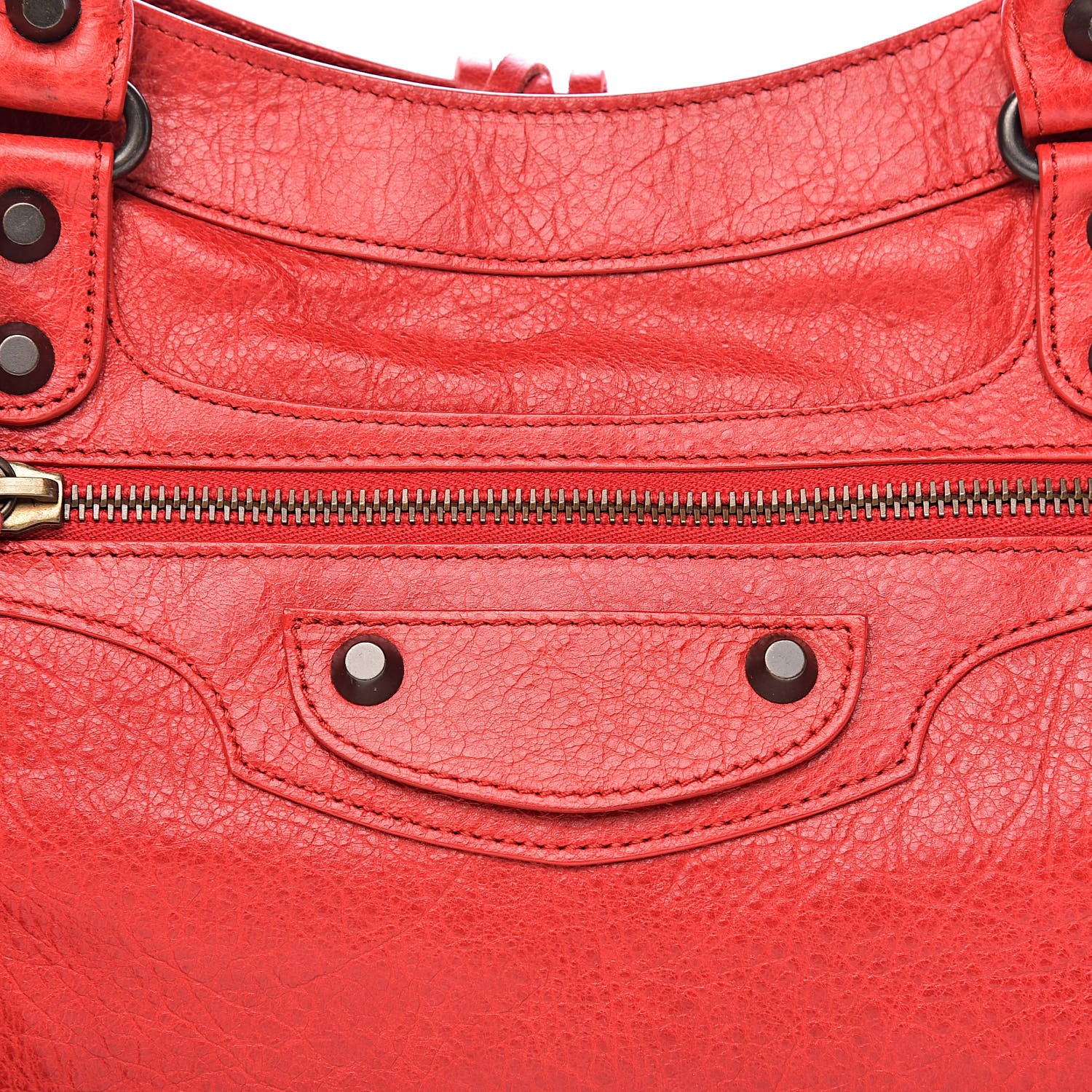 Balenciaga Agneau Giant 12 Silver Hardware Town Rouge Coquelicot 14 of 14