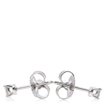 Tiffany Platinum Diamond .24ctw Solitaire Earrings 4 of 4