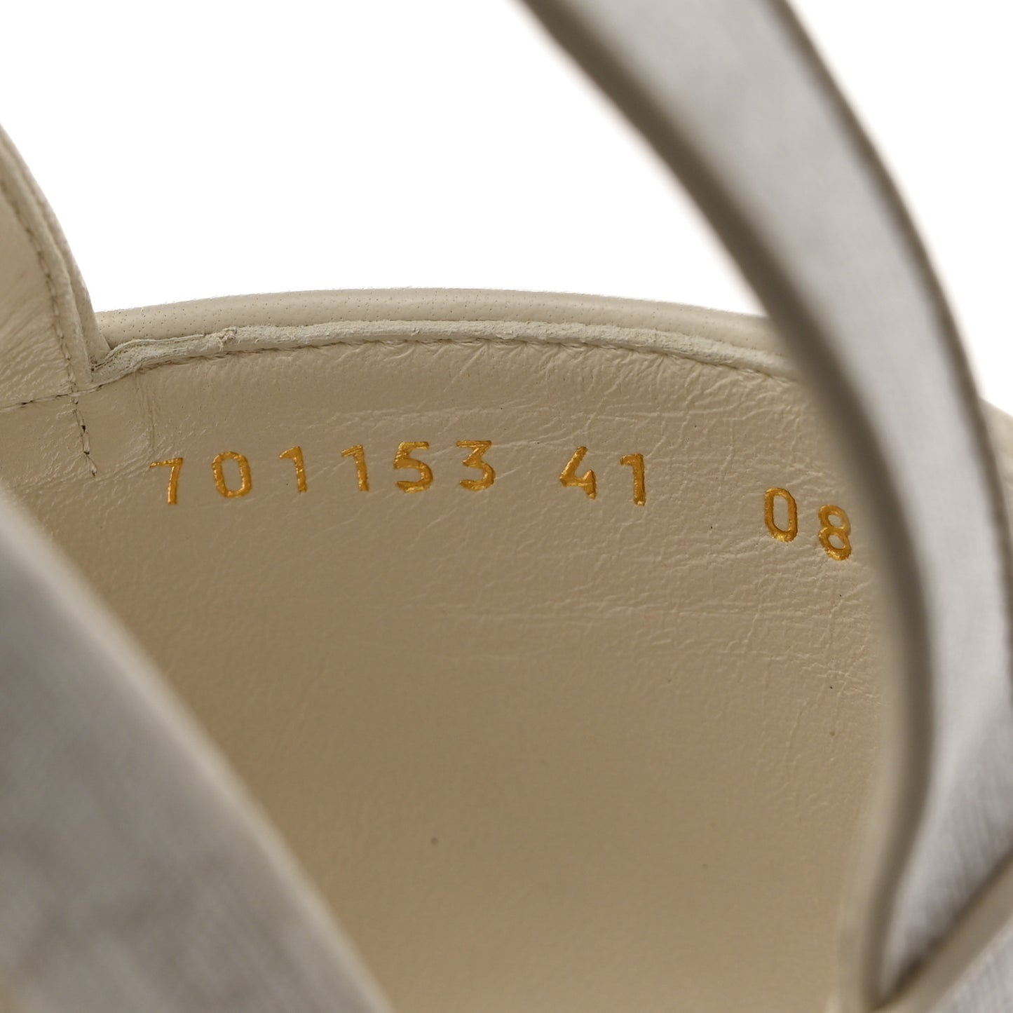 GG Supreme Monogram Granada Kid Angelina Platform 35mm Slingback Sandals 41 White Mystic White