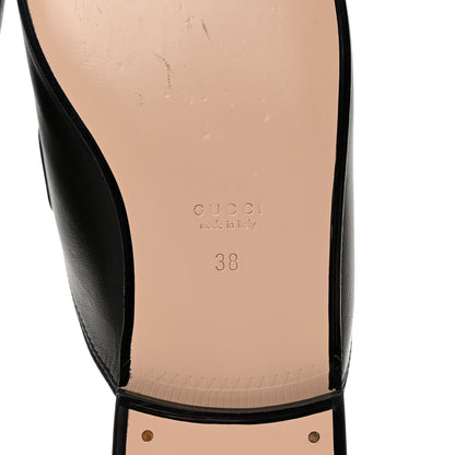 Gucci Malaga Kid Web Womens Princetown Slippers 38 Black 6 of 8