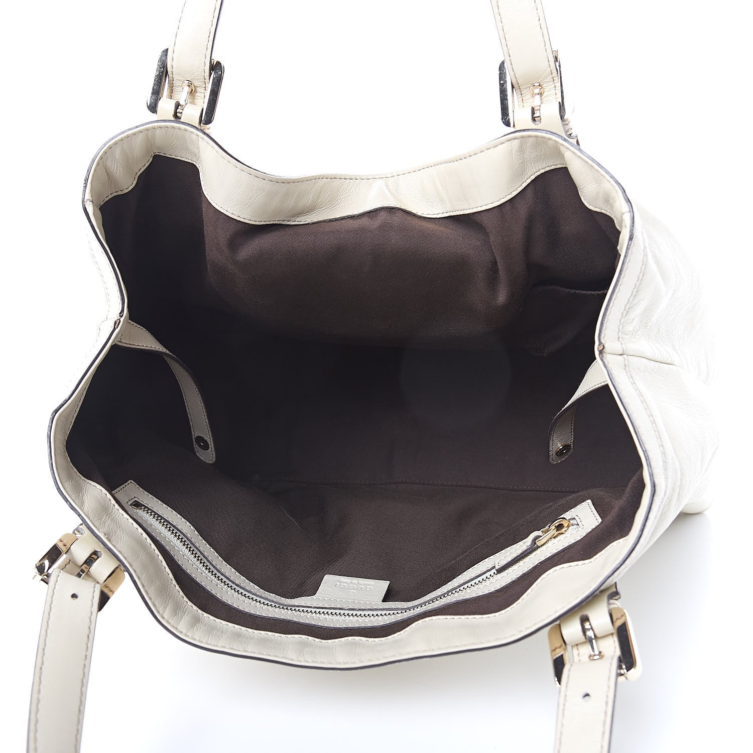 Gucci Calfskin Medium Britt Tote Off White 5 of 11