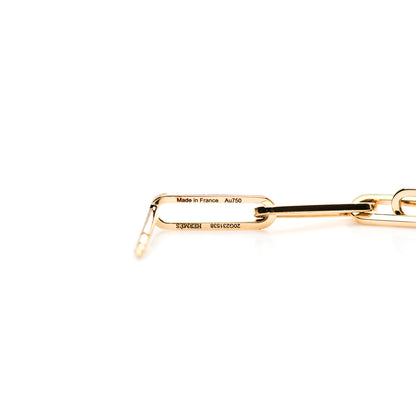 Hermes 18K Yellow Gold TPM Kelly Chaine Earrings 3 of 7