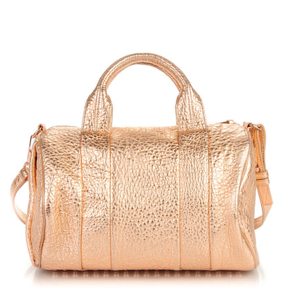 Alexander Wang Metallic Pebbled Lambskin Rocco Rose Gold Hardware 1 of 8