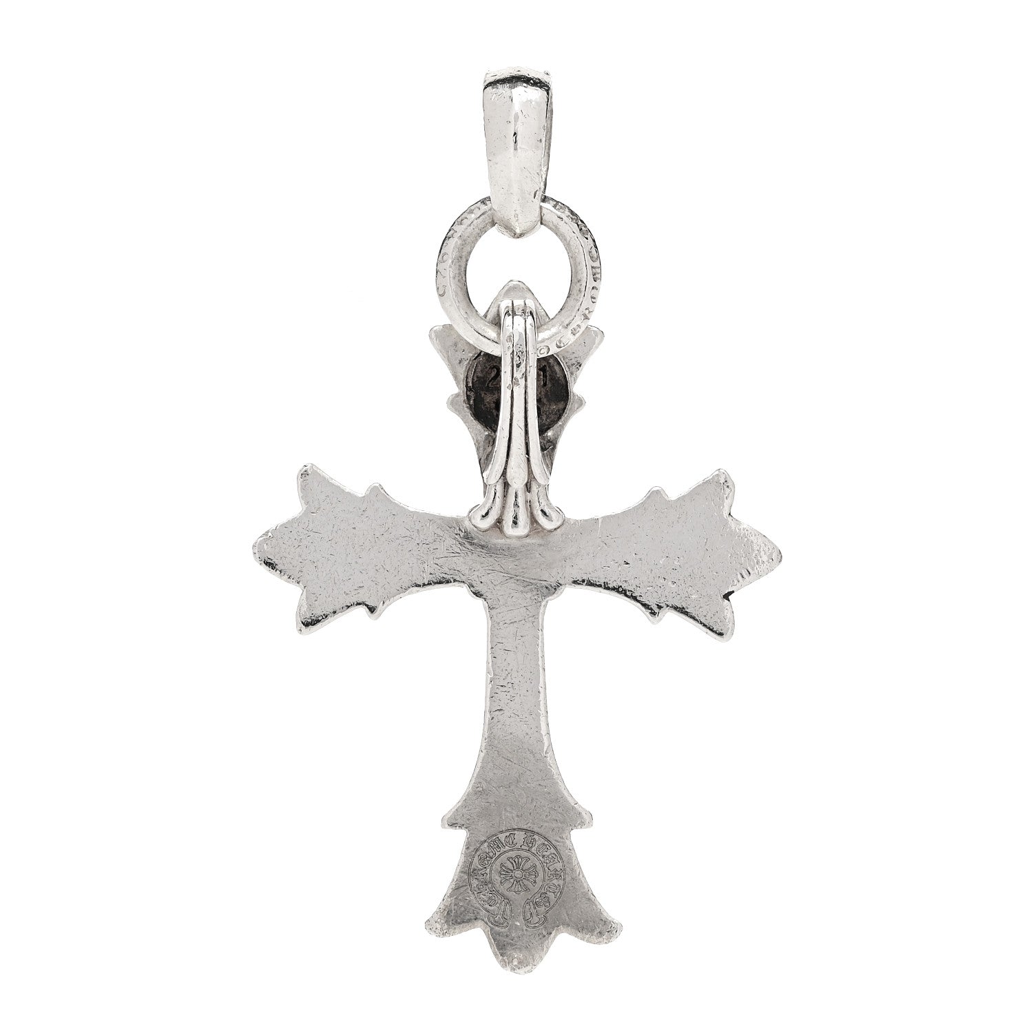 Chrome Hearts Sterling Silver Double Cross Pendant 3 of 4