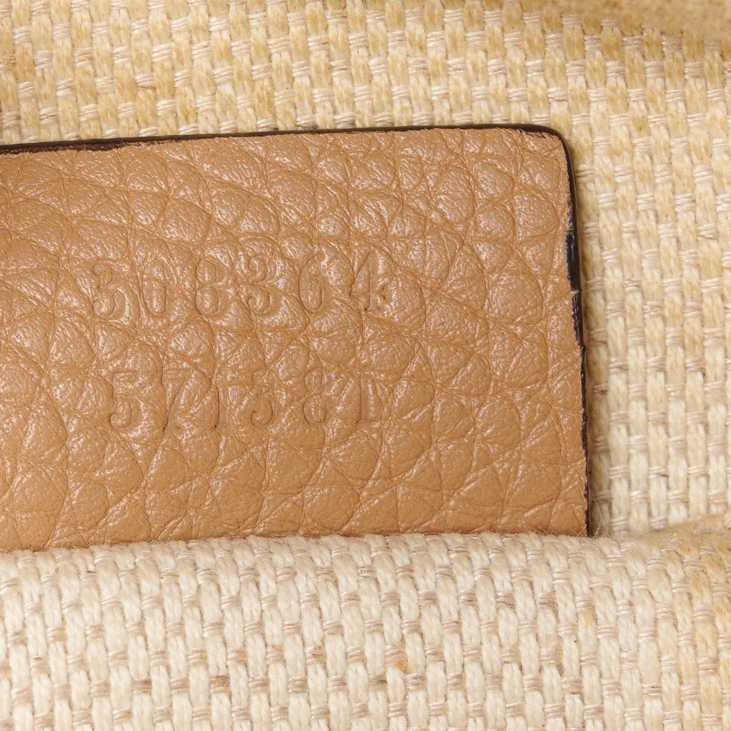 Pebbled Calfskin Small Soho Disco Bag Camelia