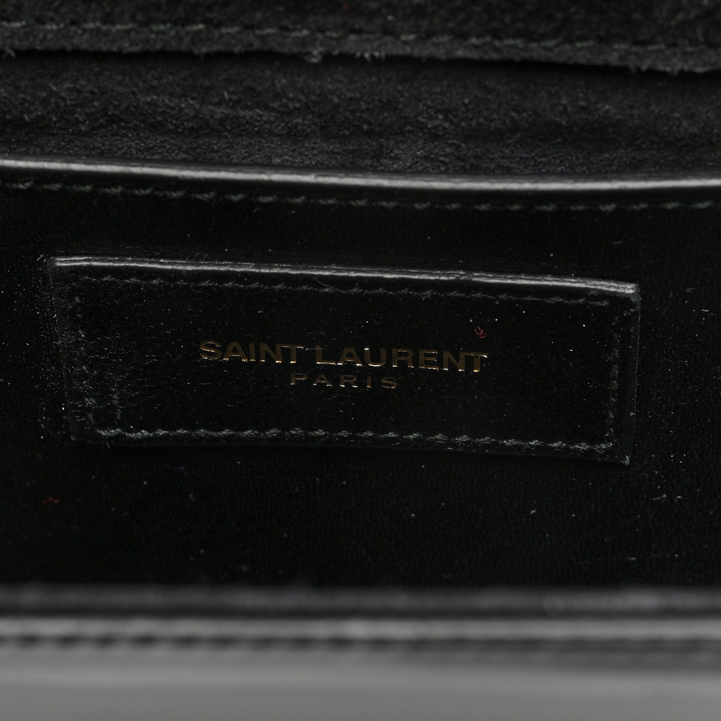Patent Small Classic Monogram Kate Tassel Satchel Black